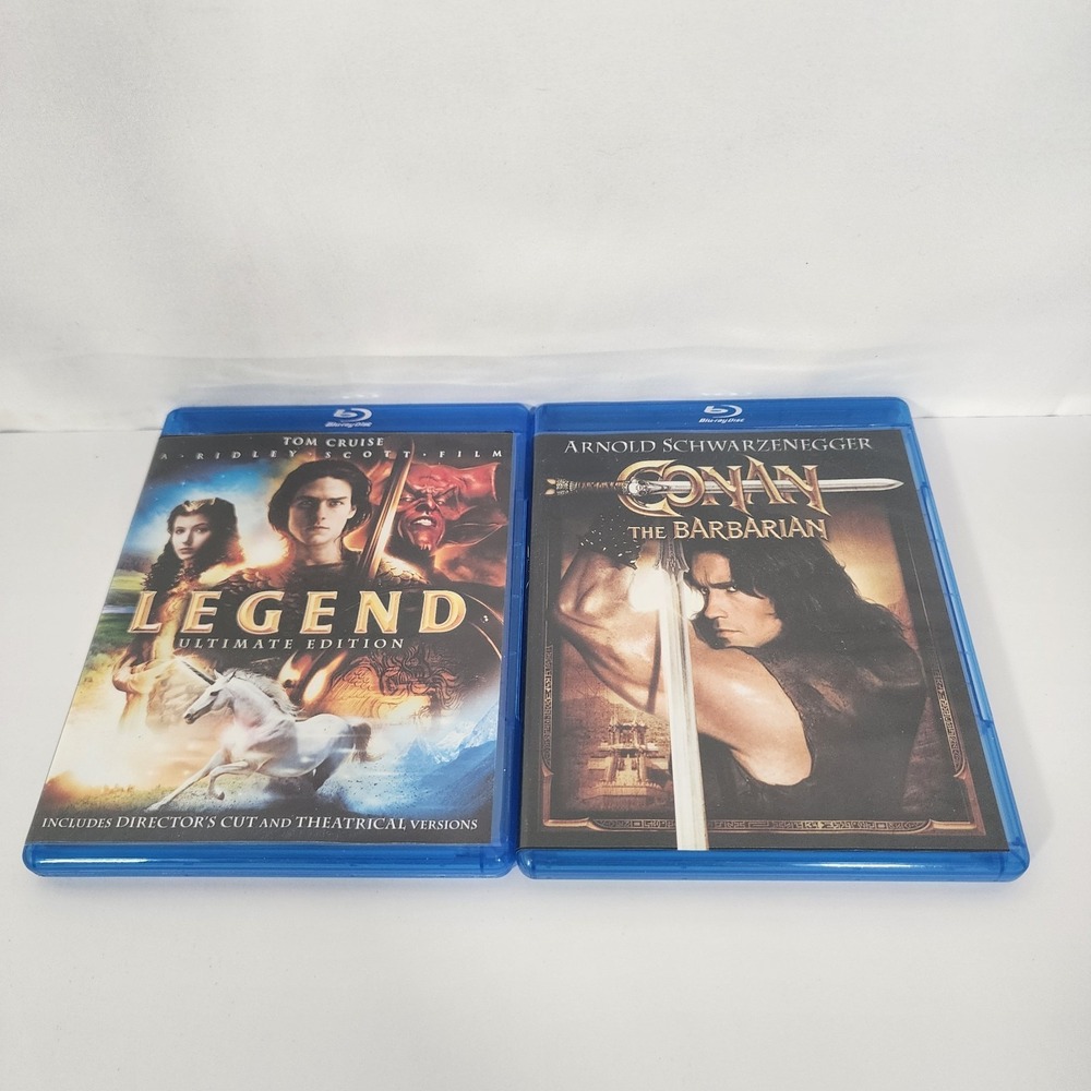 Legend Ultimate Edition & Conan the Barbarian Blu-ray Movie Lot 2 Disc